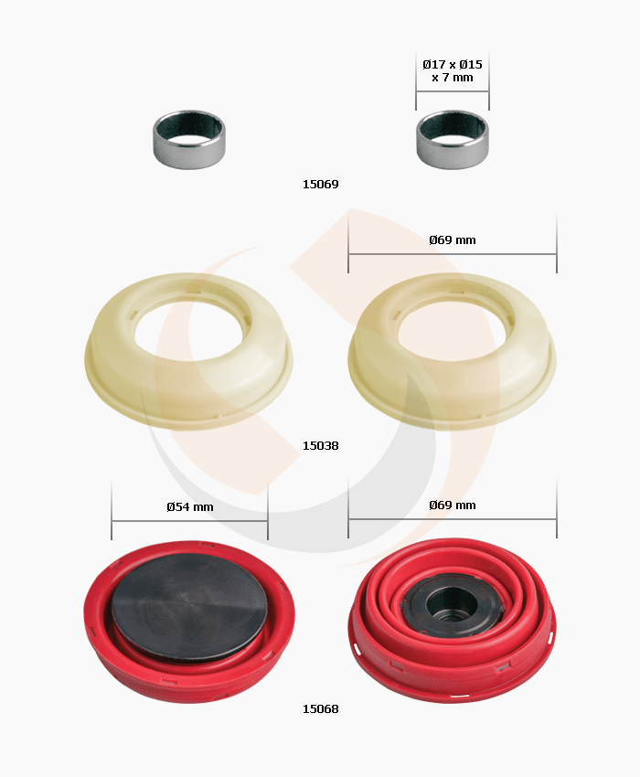 KALİPER ŞAPKA 69MM PİSTON 54MM FULL TK TK YM AXOR