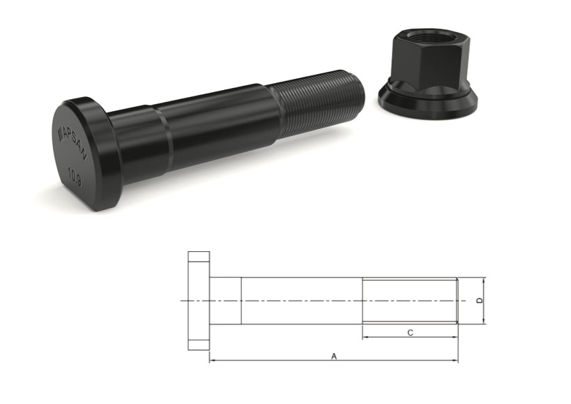 FATİH 270-827 PROFESYONEL ARKA BİJON 132MM