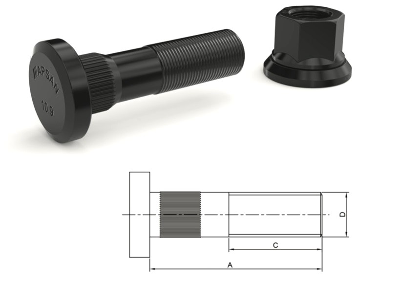 DAF ARKA BİJON 85MM