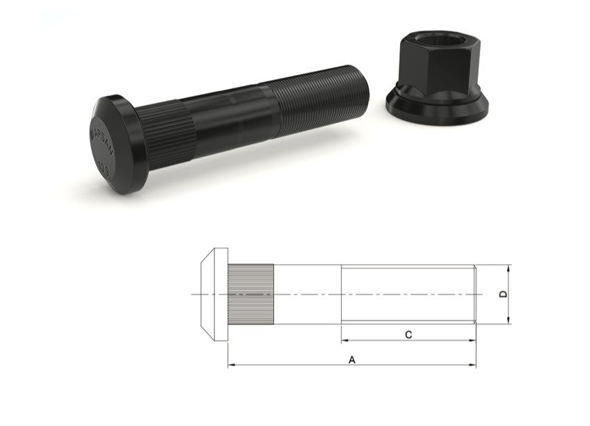 MERCEDES 457 ARKA BİJON 98mm FREZELİ