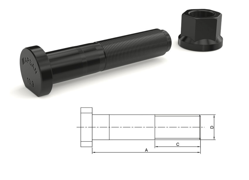 MERCEDES MB800 ARKA BİJON 86mm