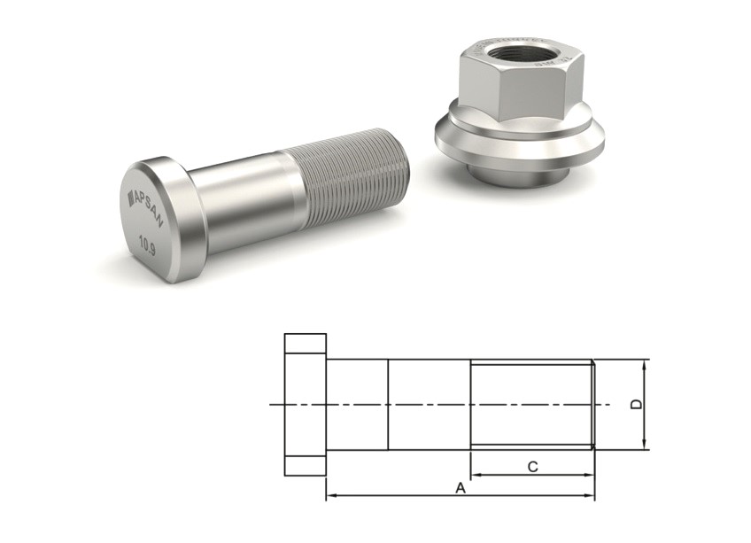 MAN FORTUNA ÖN BİJON 65mm ALÜM. JANT SOM.
