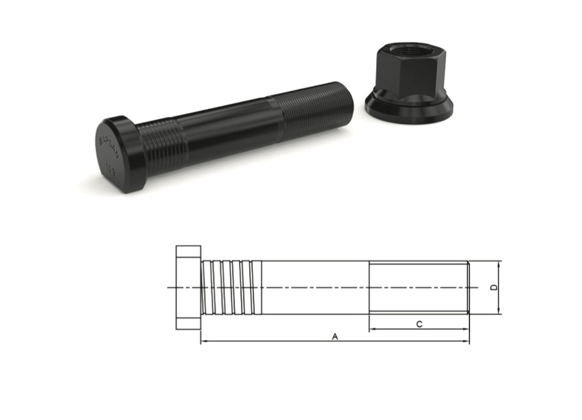MAN TGA TRAPEZ ARKA BİJON 110mm
