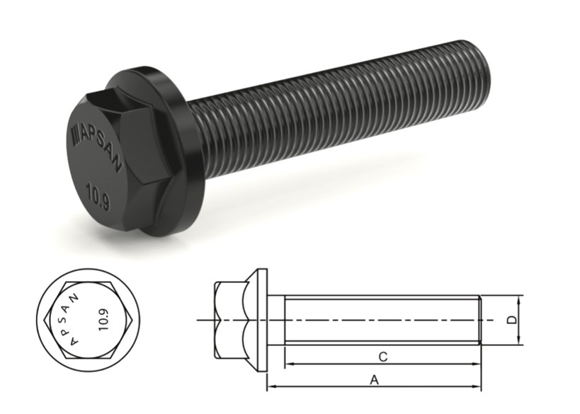 DİSK BAğLANTI CİVATASI M14X1,5X75 TP.
