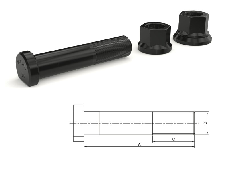 MERCEDES ARKA BİJON 105mm