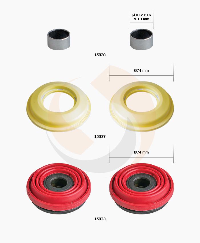 KALİPER ŞAPKA 74MM-PİSTON 68MM FULL TM.TK.
