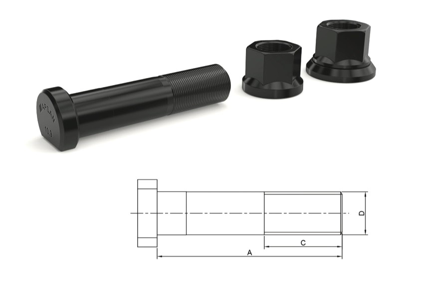 MERCEDE 2517-2521-2524 ARKA BİJON 95mm