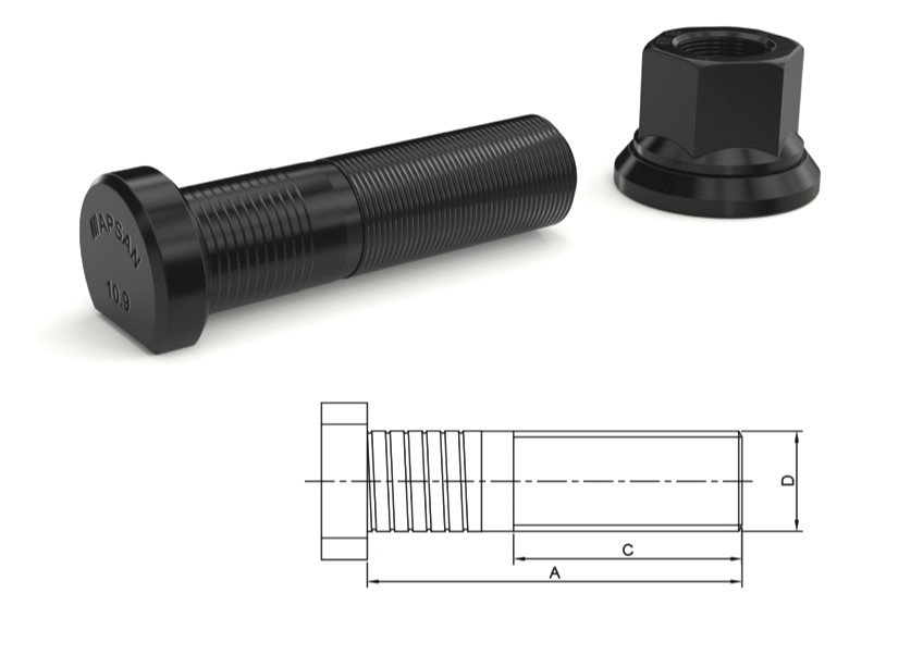 AXOR ACTROS ARKA BİJON 85mm