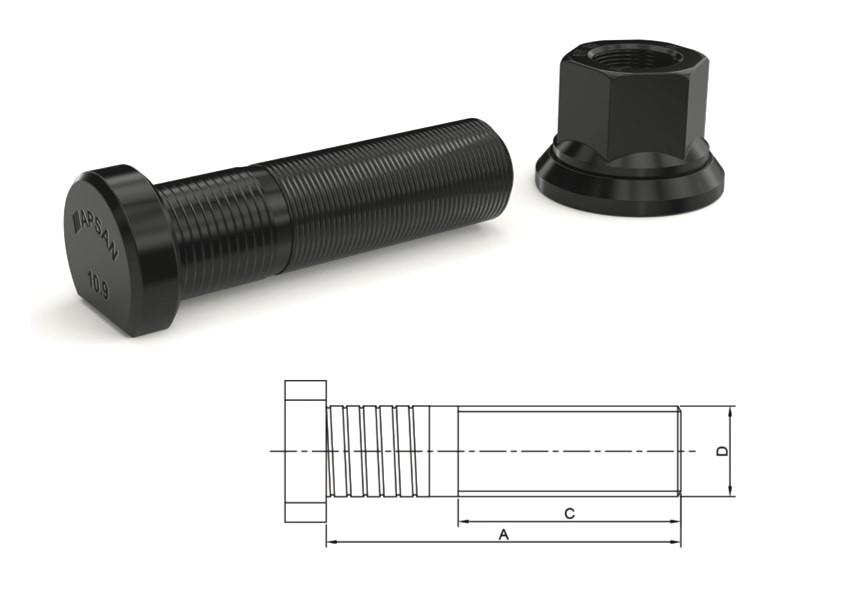 AXOR ACTROS ARKA BİJON 82mm