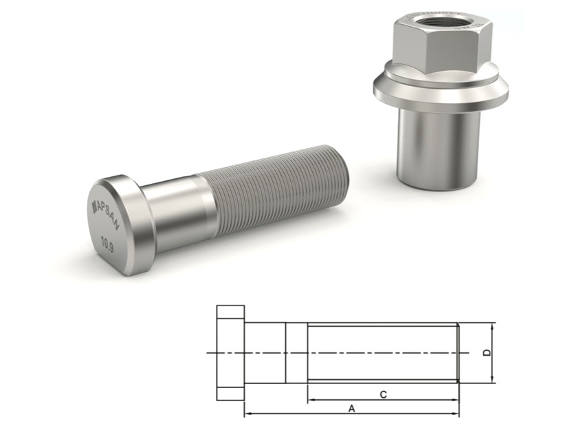 MAN FORTUNA ARKA BİJON 78mm ALÜM. JANT SOM.