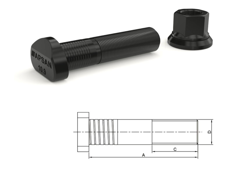 AXOR ACTROS YM. ARKA BİJON 92mm