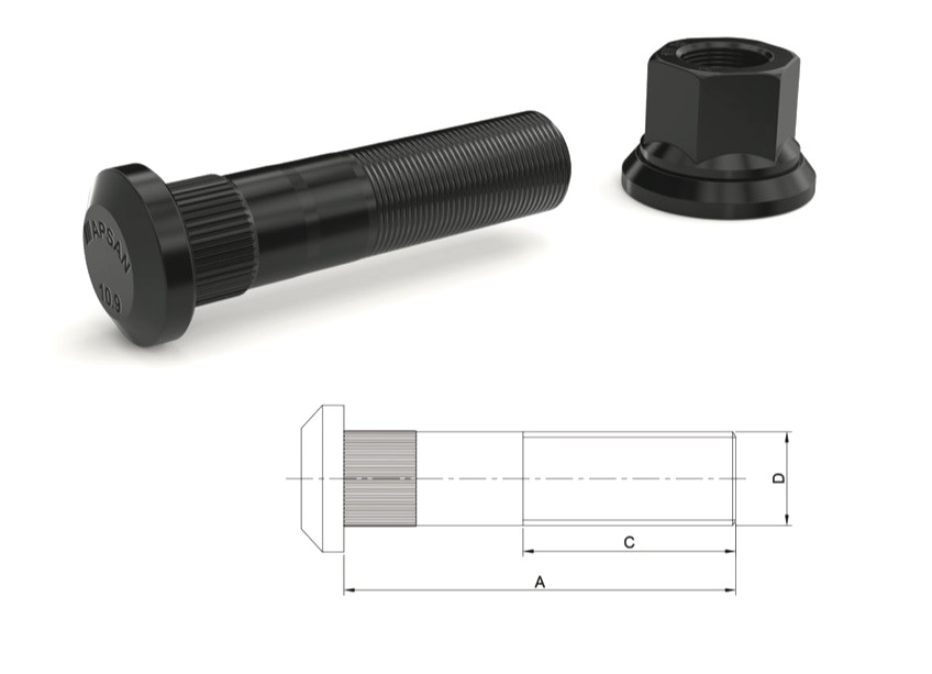 MERCEDES BLUMAQ ARKA BİJON 92mm FREZELİ