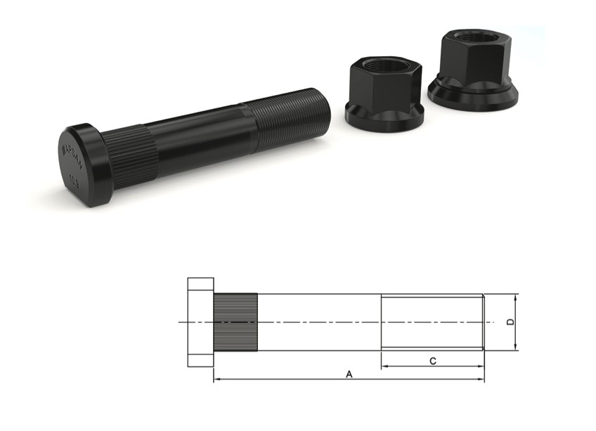 MERCEDES ARKA BİJON 105mm FRZ.